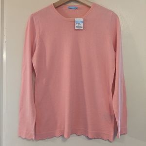 Sweater with scallop detailing